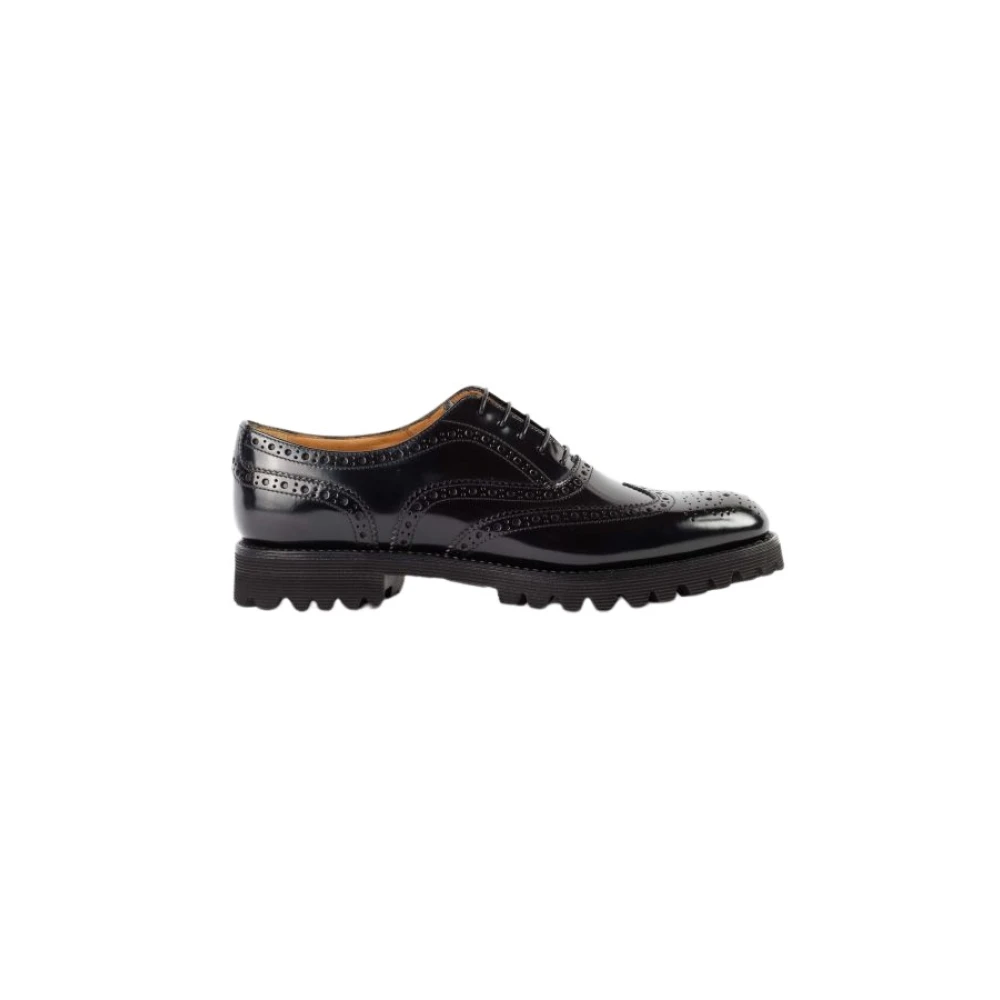 Church s Zwarte glanzende leren Oxford schoenen Black Heren