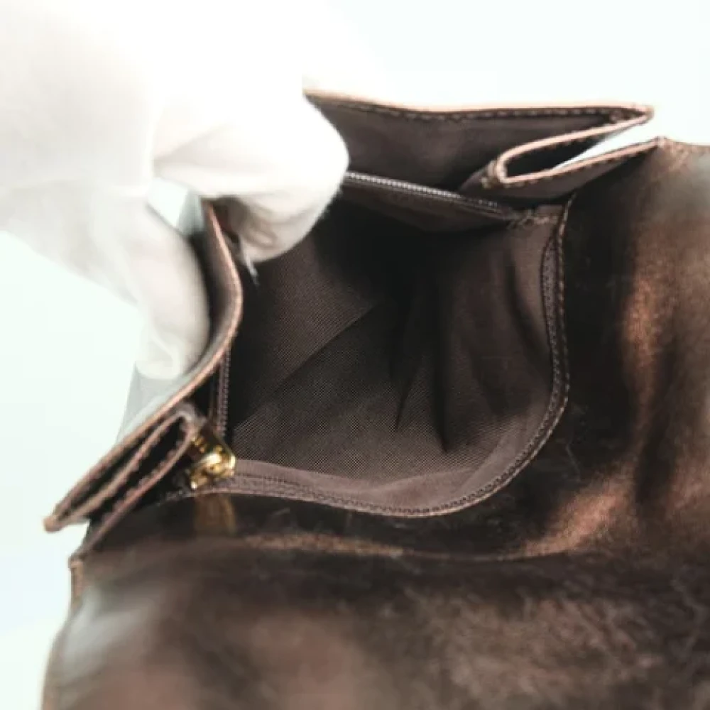 Chanel Vintage Pre-owned Leather shoulder-bags Brown Dames