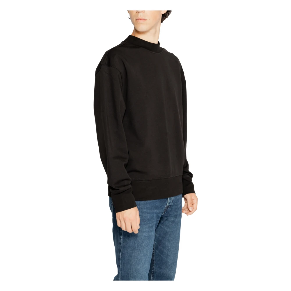 Calvin Klein Jeans Herfst Winter Mannen Sweatshirt Collectie Black Heren