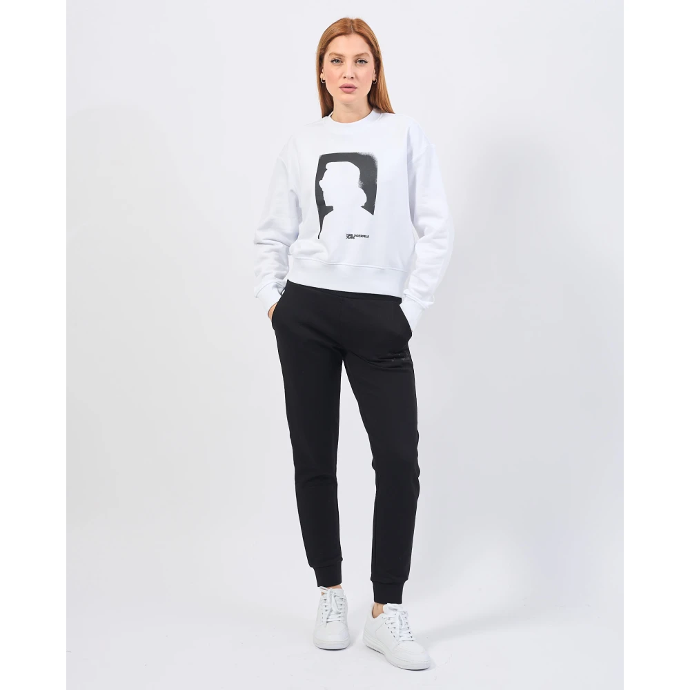 Karl Lagerfeld Truien Wit White Dames