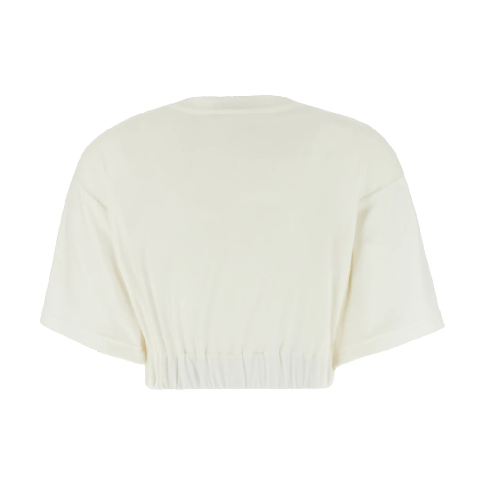 Dolce & Gabbana Casual Katoenen T-Shirt voor Mannen Beige Dames