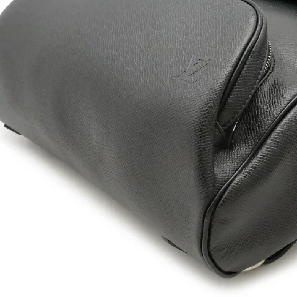 Louis Vuitton Vintage Pre-owned Leather backpacks Black Dames