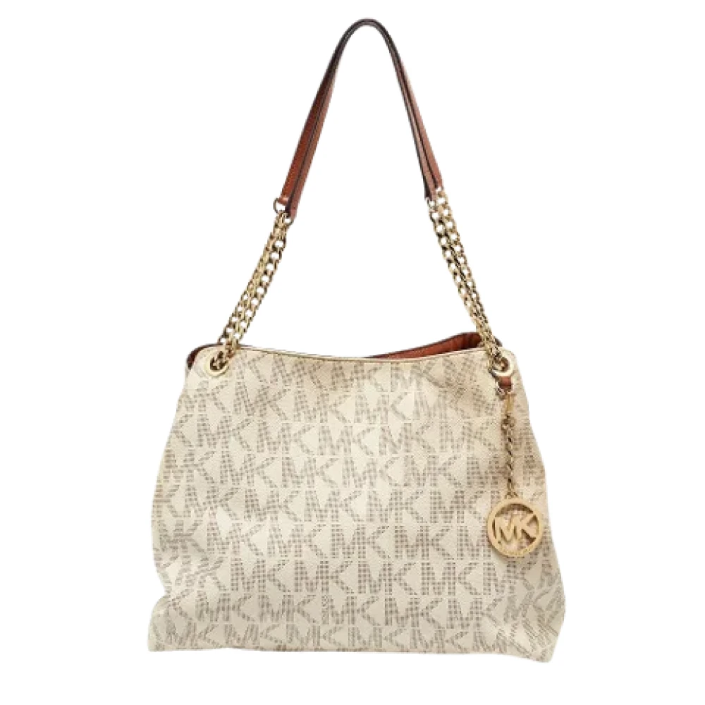 Michael Kors Pre-owned Leather shoulder-bags White Dames