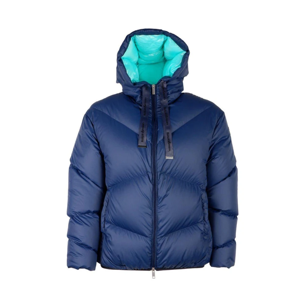 Centogrammi Elegante Blauwe Dons Pufferjas Blue