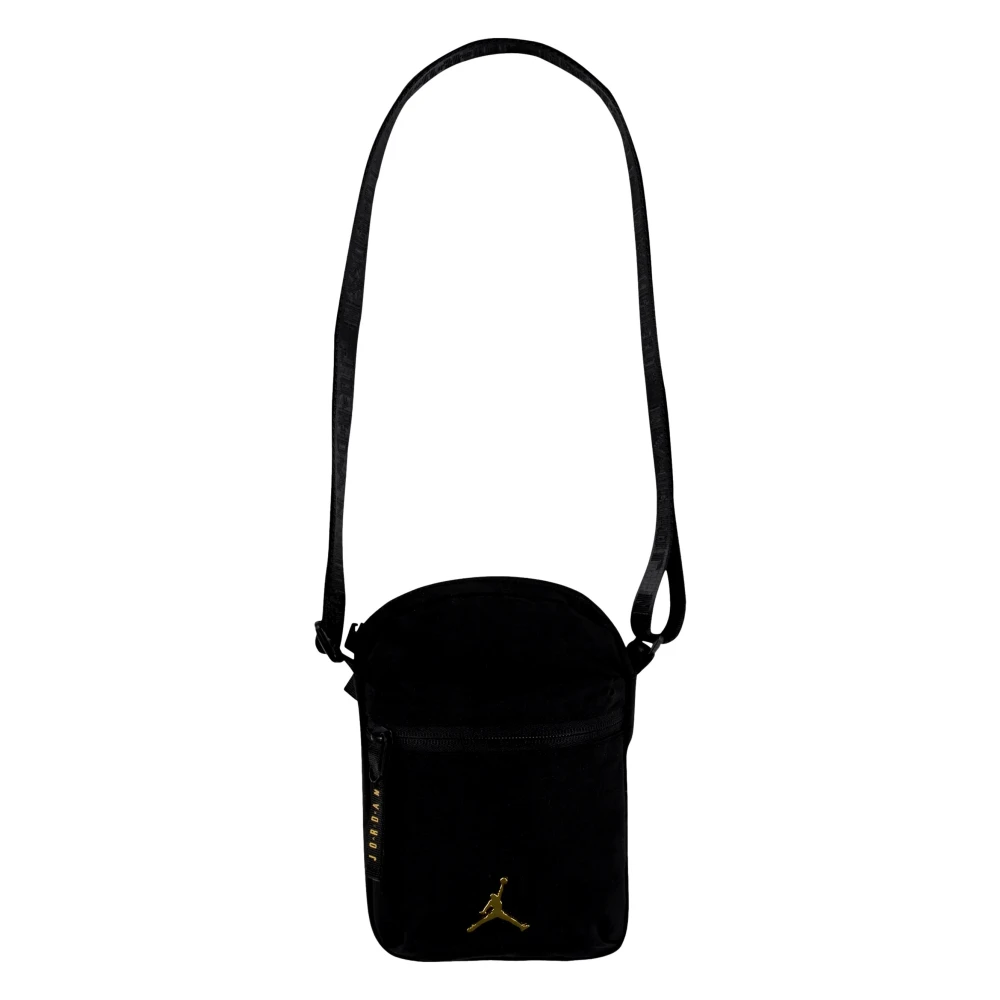 Jordan Zwart & Goud Airborne Festival Tas Black Heren