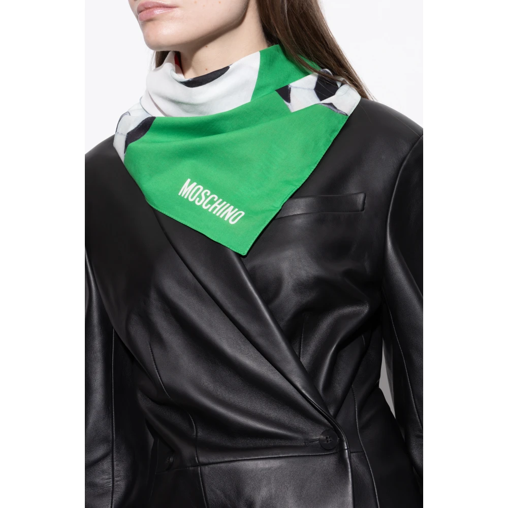 Moschino Katoenen sjaal met print Multicolor Unisex