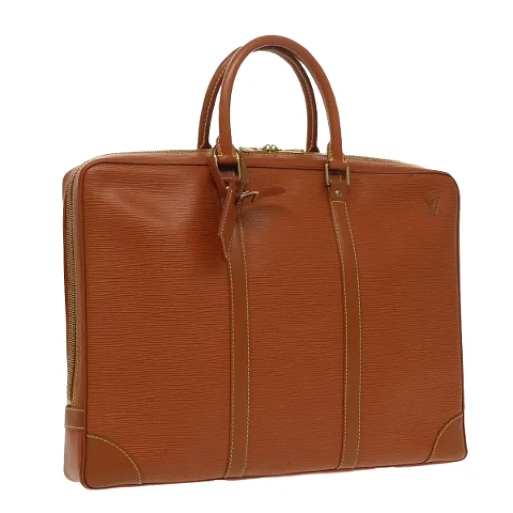 Louis Vuitton Vintage Pre-owned Leather handbags Brown Dames