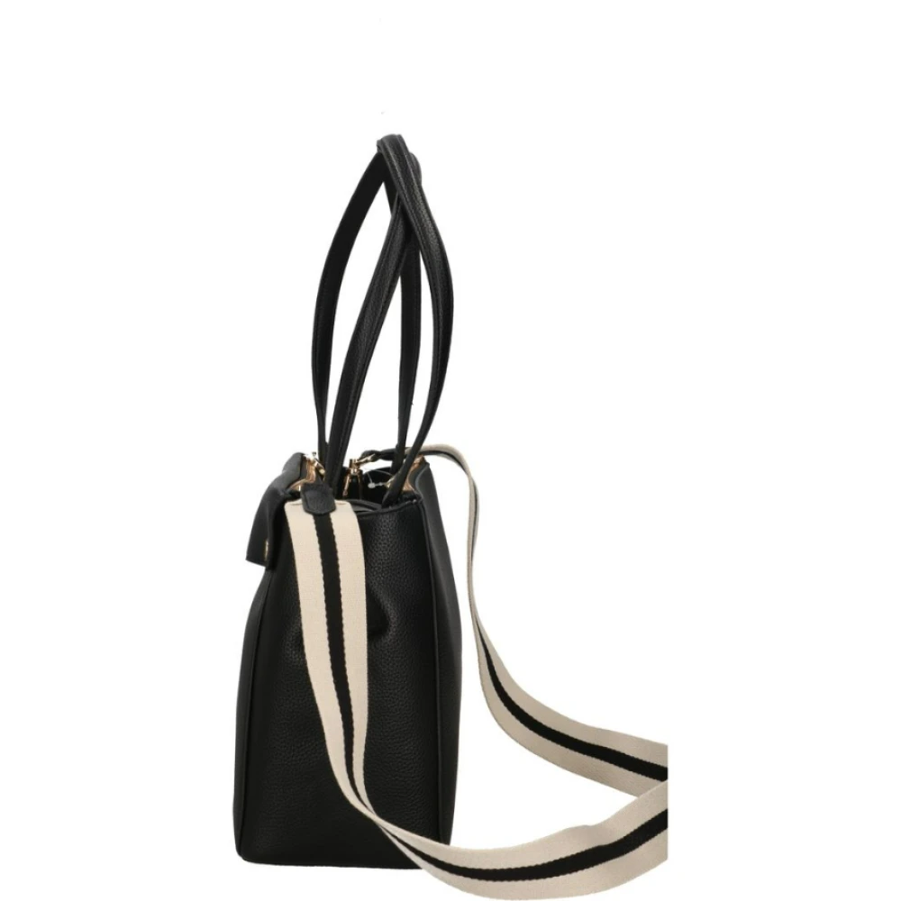 Twinset Zwarte Kunstleren Schoudertas Black Dames