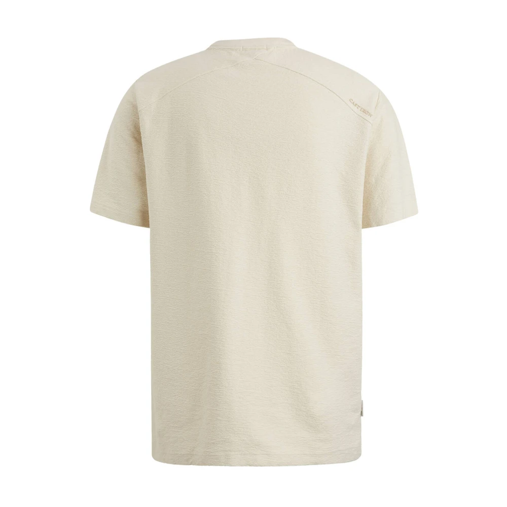 Cast Iron Korte mouw T-shirt met norHeren pasvorm Beige Heren