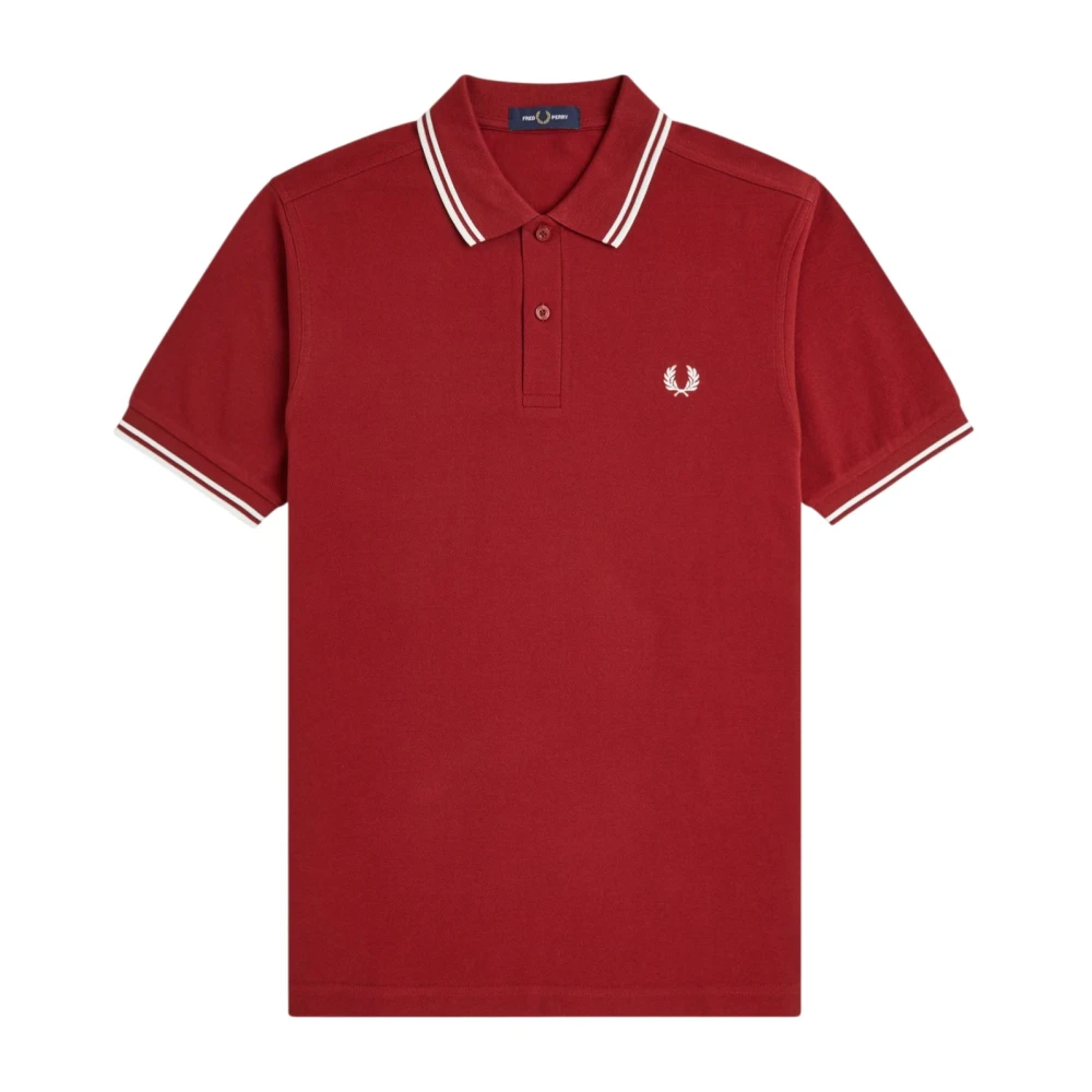 Fred Perry Men's Red M3600 Polo Shirt - F Perry - Polo Shirts - M - Tops