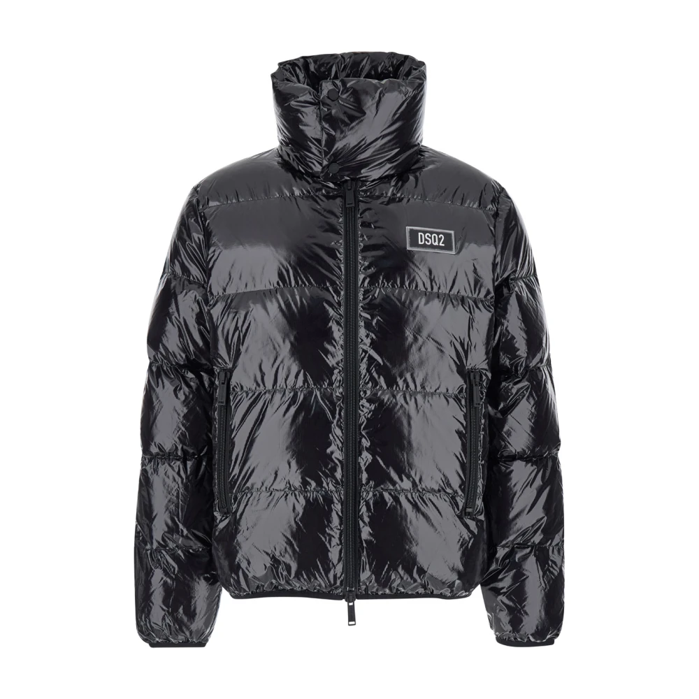 Dsquared2 Zwarte Ultra Light Down Jas Black Heren