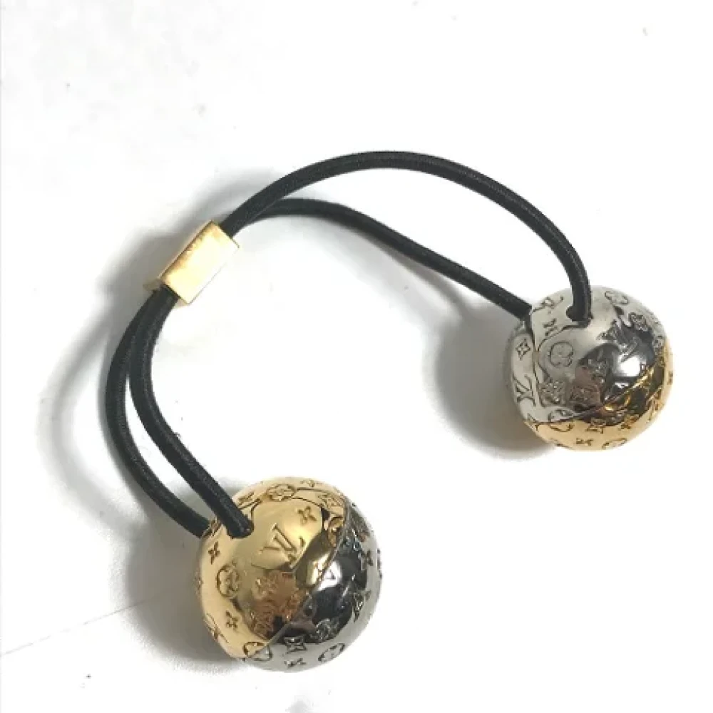 Louis Vuitton Vintage Pre-owned Metal hair-accessories Yellow Dames