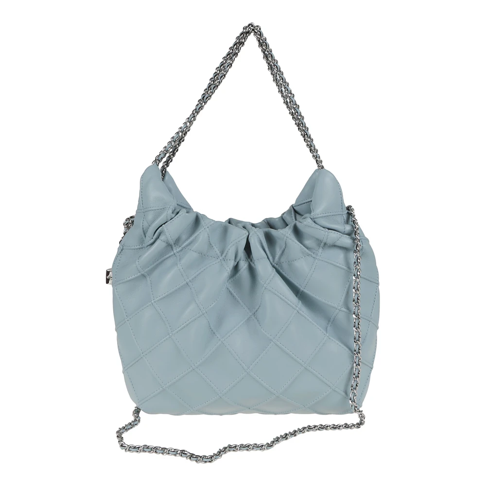 TORY BURCH Blauwe Schoudertas met Veerdetails Blue Dames
