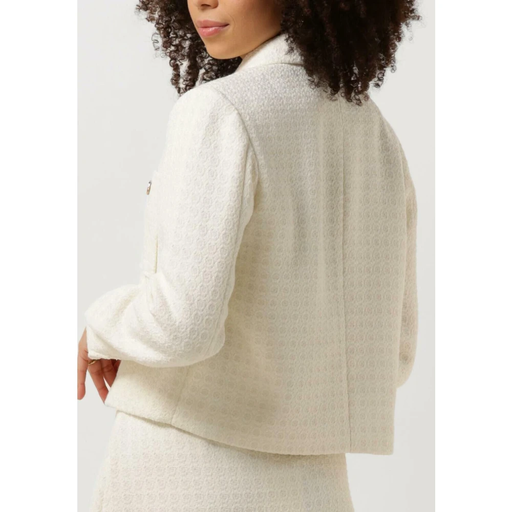 Y.A.S Witte Blazer voor Stijlvolle Look White Dames