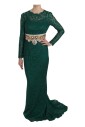 robe-longue-manches-vert-elegance-meraude