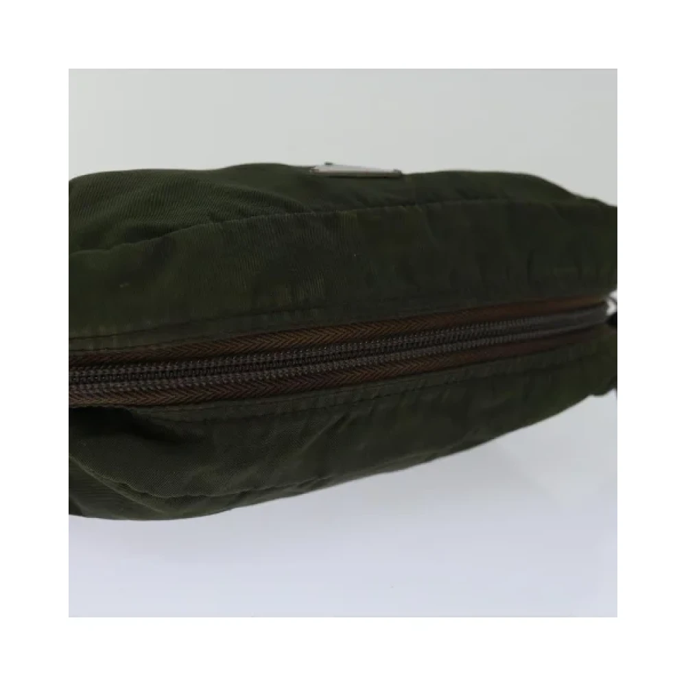 Prada Vintage Pre-owned Nylon prada-bags Green Dames