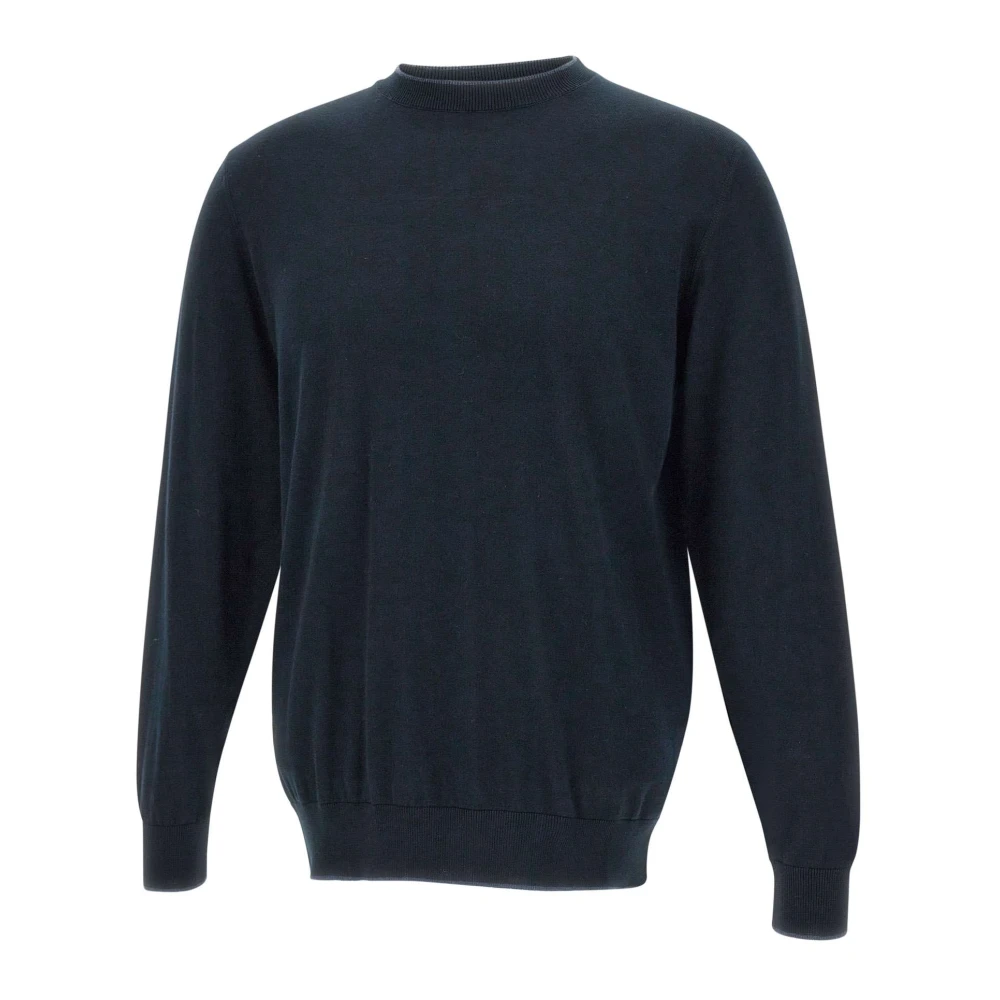 Filippo De Laurentiis Midnight Blue Katoen Kasjmier Sweater Blue Heren