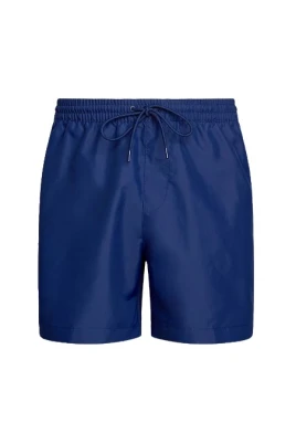 Blå badshorts med sidoränder