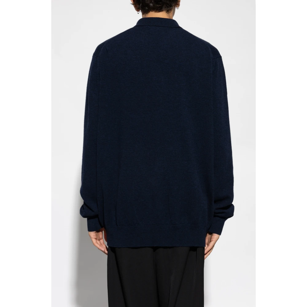 Comme des Garçons Wollen trui Blue Heren