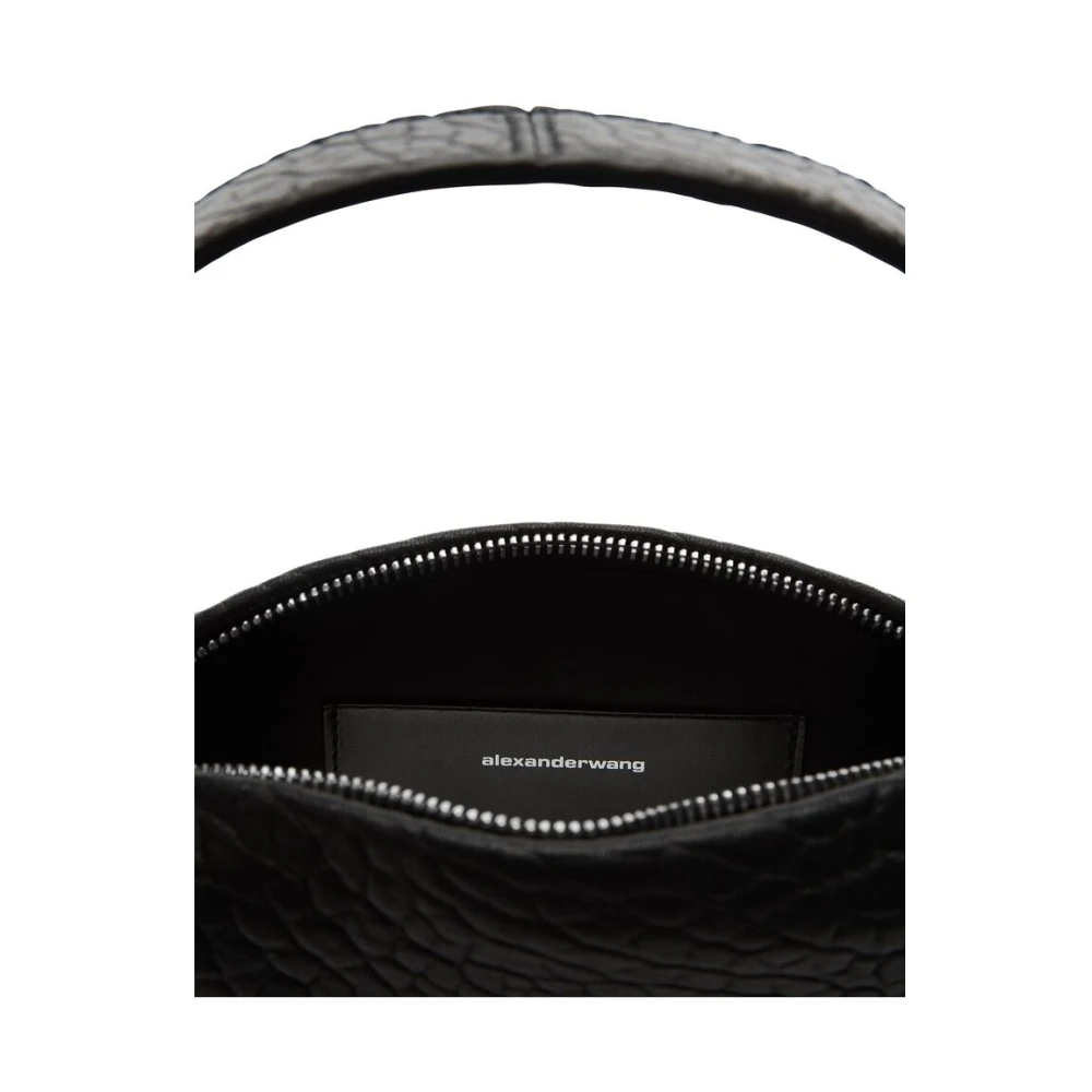 alexander wang Studded Zwarte Lamsvacht Crossbody Tas Black Dames