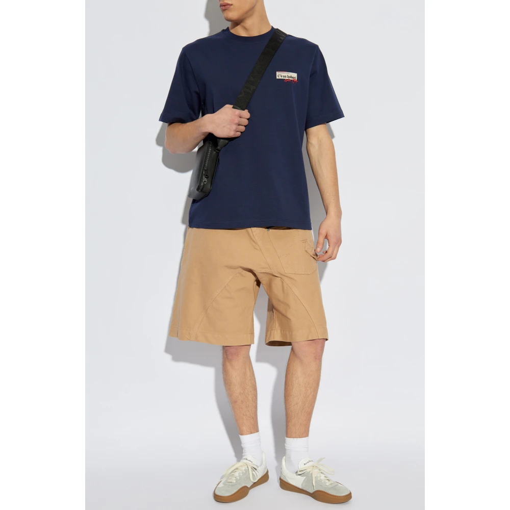 Iceberg T-shirt met patches en print Blue Heren
