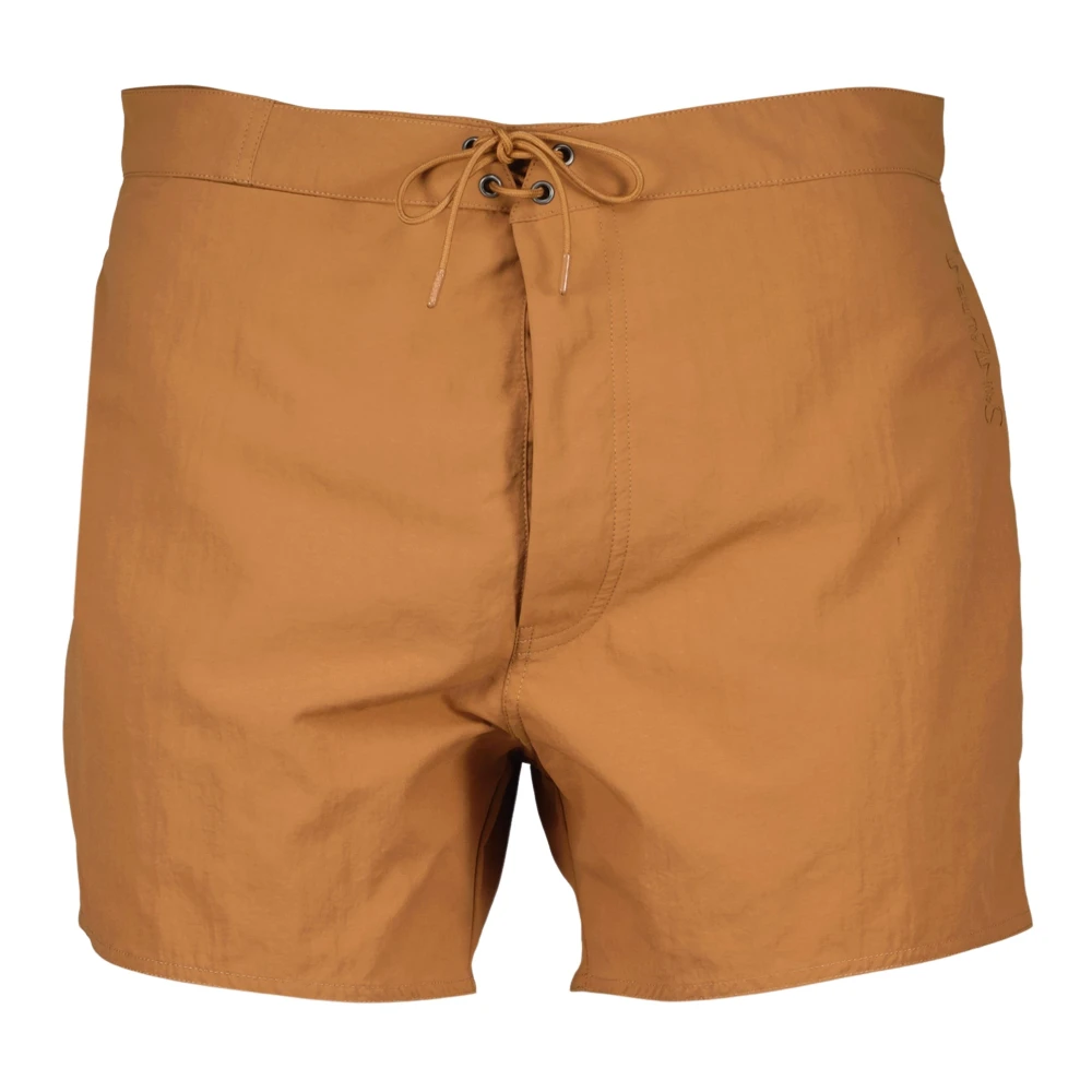 Saint Laurent Brown Beachwear, Male, M, Swim Shorts Spring-Summer 2025