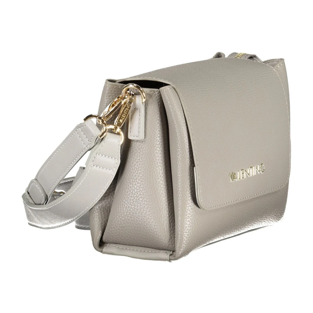 Valentino by Mario Valentino Grijze Schoudertas met Afneembare Band en Ritssluiting Gray Dames