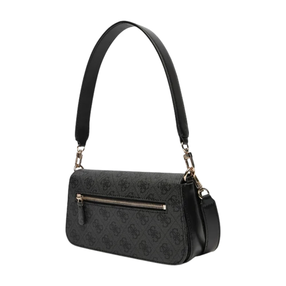 Guess Eco Mietta Flap Schoudertas Black Dames