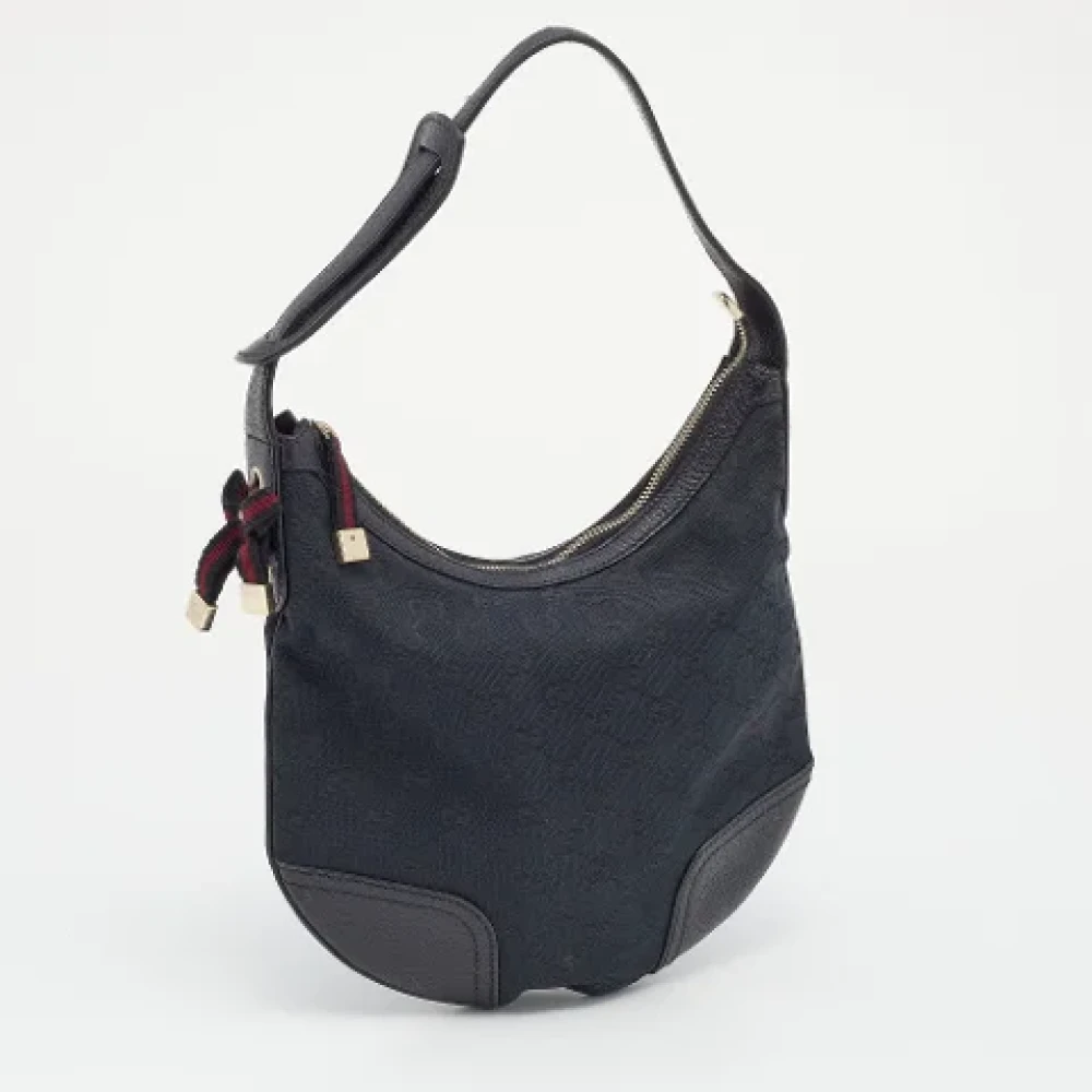 Gucci Vintage Pre-owned Canvas handbags Black Dames