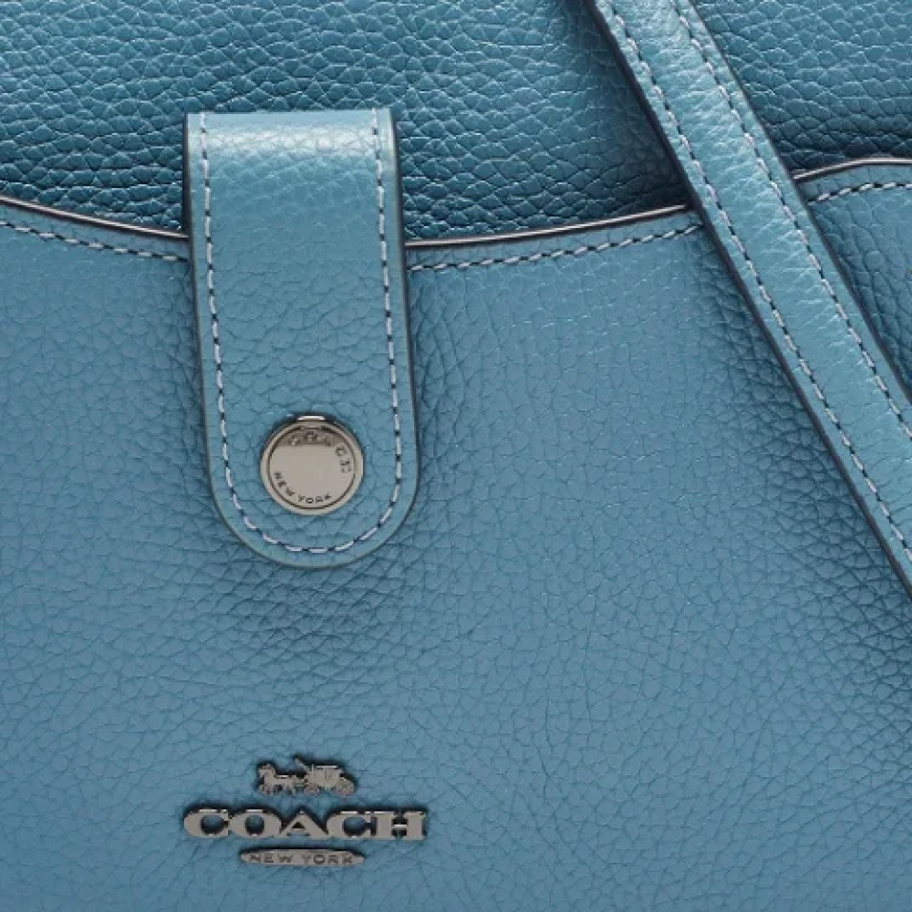 Coach Pre-owned Leather crossbody-bags Blue Dames