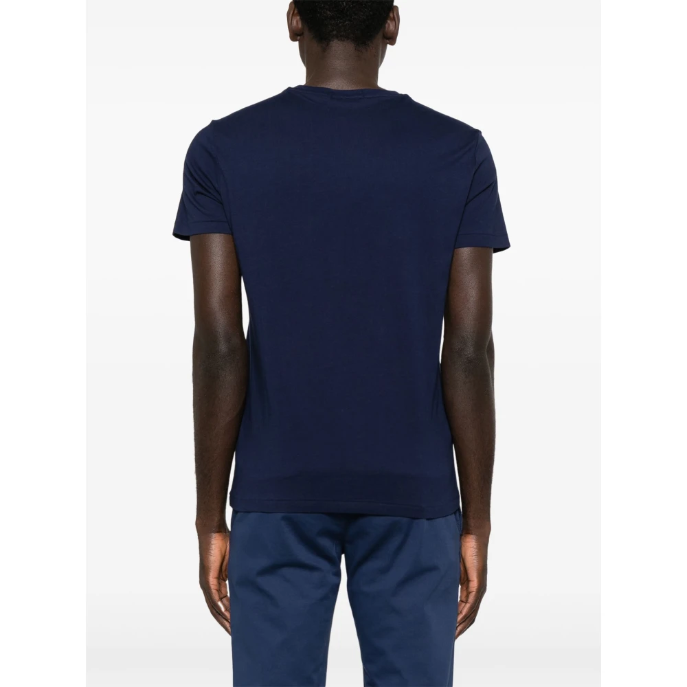 Polo Ralph Lauren Geborduurde 'Polo Bear' Katoenen T-shirt Blue Heren