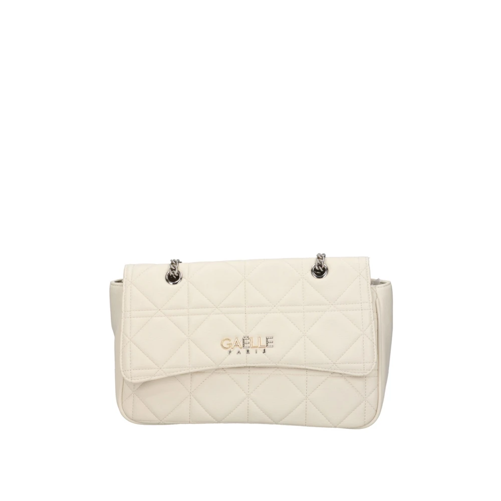 Gaëlle Paris Ivoor Schoudertas Hoogwaardige synthetische stof Beige Dames