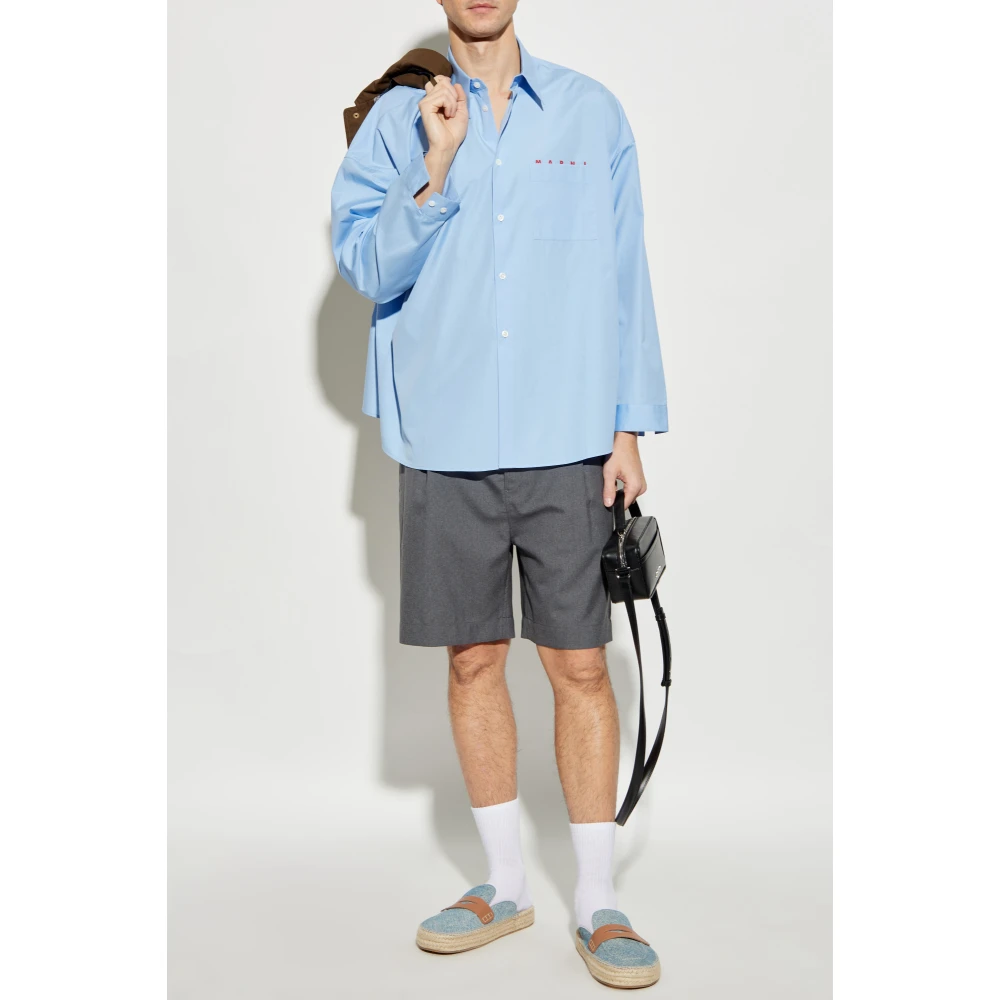 Marni Wollen shorts Gray Heren