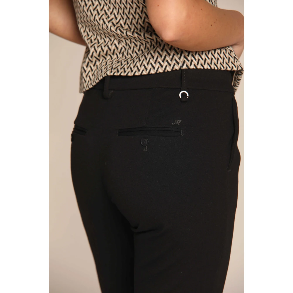 Mason's Slim Fit Chino Broek voor Vrouwen Black Dames