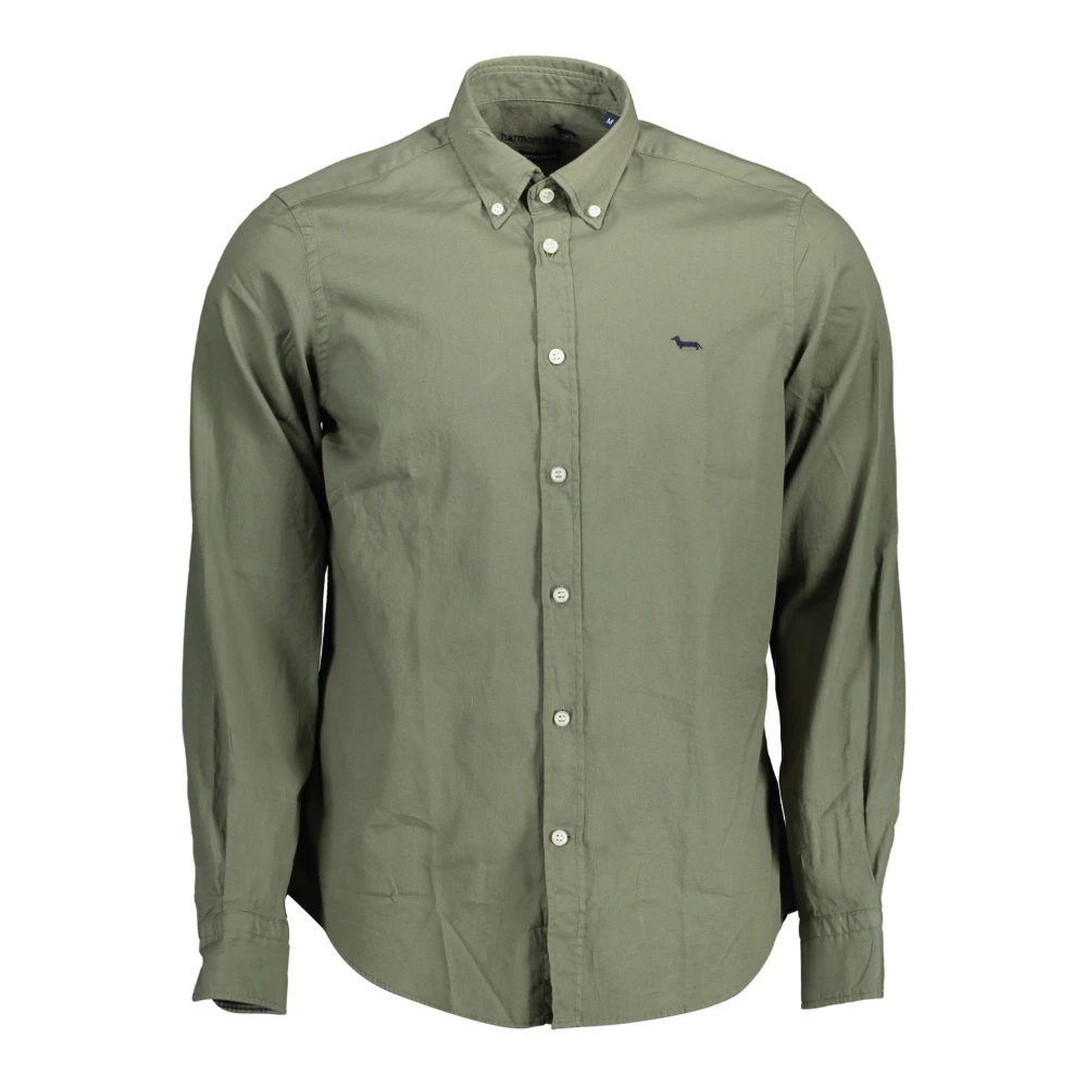 Harmont & Blaine Overhemd Lange Mouwen Heren Groen Green Heren