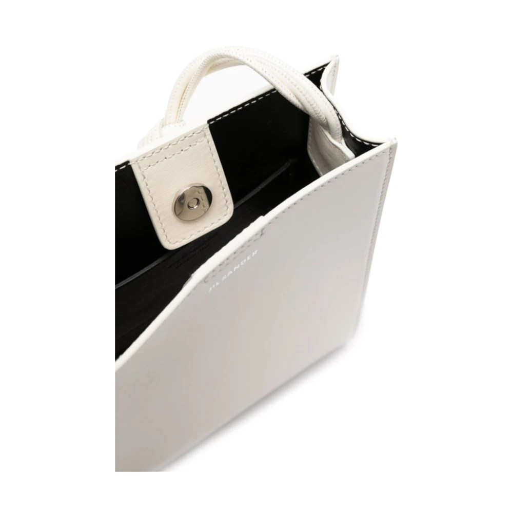 Jil Sander Witte Crossbody Tas met Gevlochten Band White Dames
