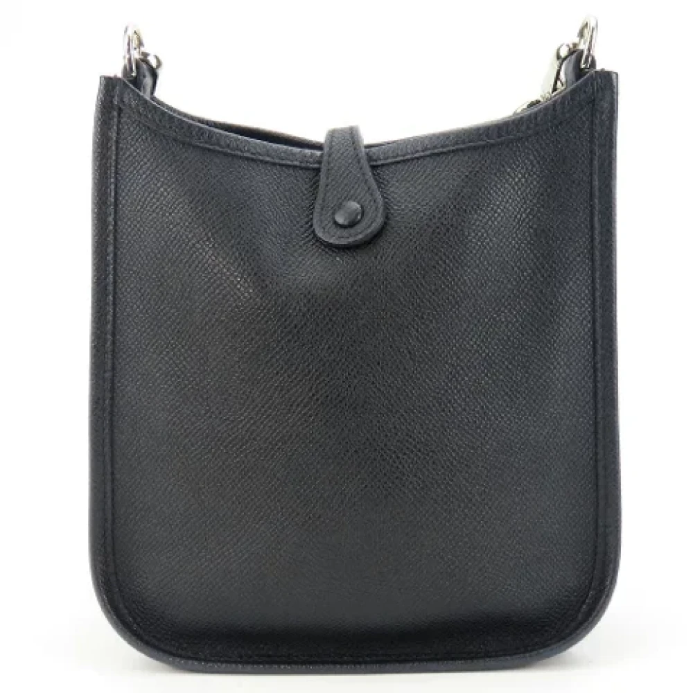 Hermès Vintage Pre-owned Leather crossbody-bags Black Dames