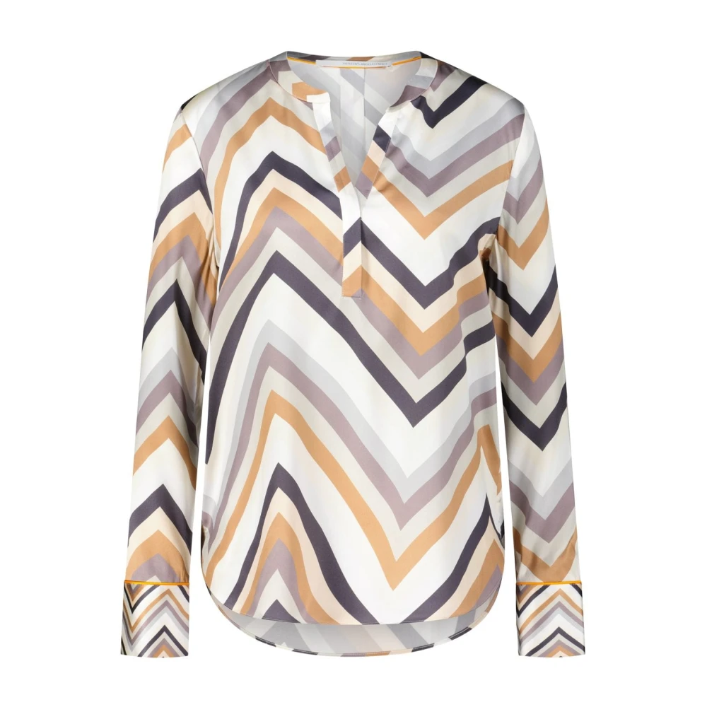 Herzen's Angelegenheit Zijden Bedrukte Blouse Multicolor Dames