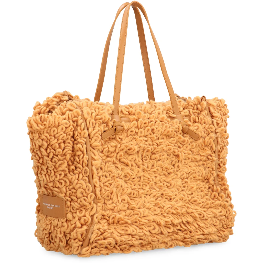 Gianni Chiarini Stijlvolle Tote tas met lederen details Brown Dames