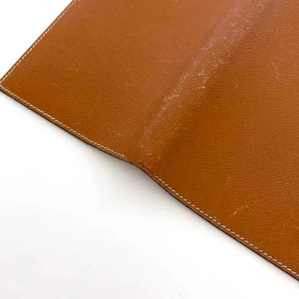 Hermès Vintage Pre-owned Leather home-office Brown Dames