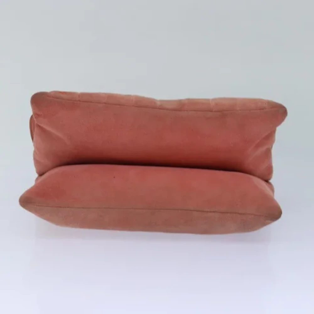 Chanel Vintage Pre-owned Suede chanel-bags Orange Dames