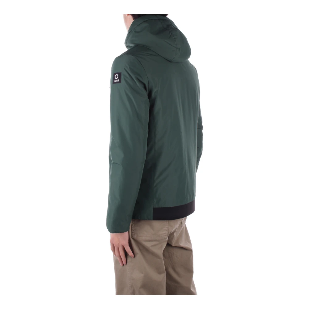 Suns Hoodie met ritssluiting zakken Green Heren