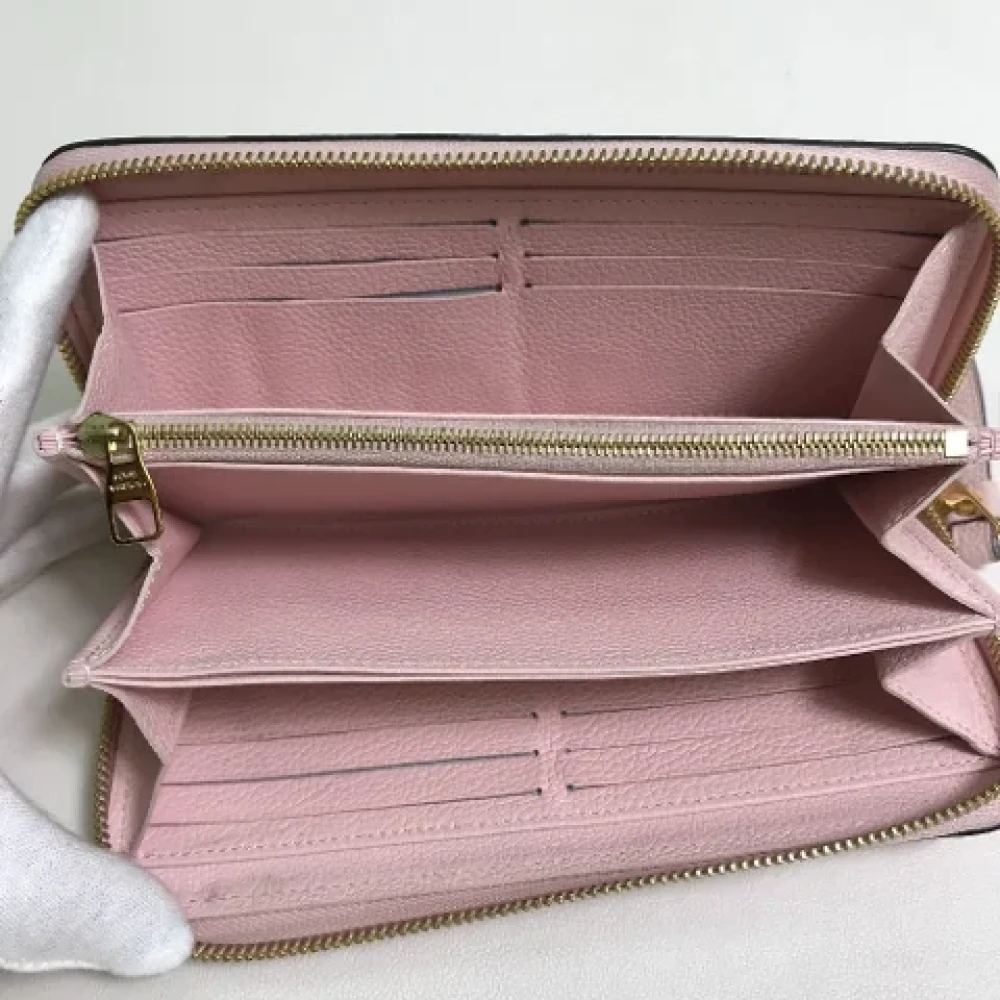 Louis Vuitton Vintage Pre-owned Leather wallets Pink Dames