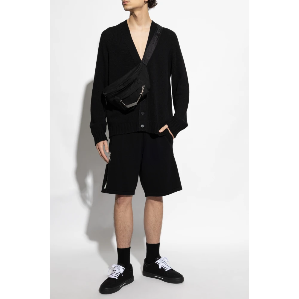 Palm Angels Palm Patroon Shorts Black Heren