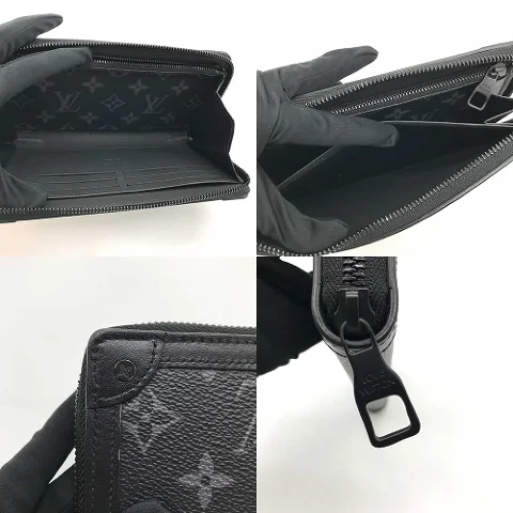 Louis Vuitton Vintage Pre-owned Canvas wallets Black Heren