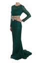 robe-longue-manches-vert-elegance-meraude