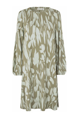 green-frosty-dress-with-puffed-sleeves