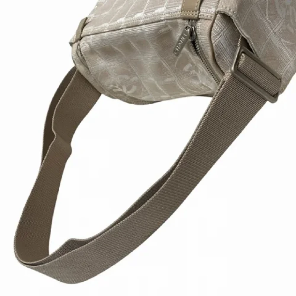 Chanel Vintage Pre-owned Canvas chanel-bags Beige Dames