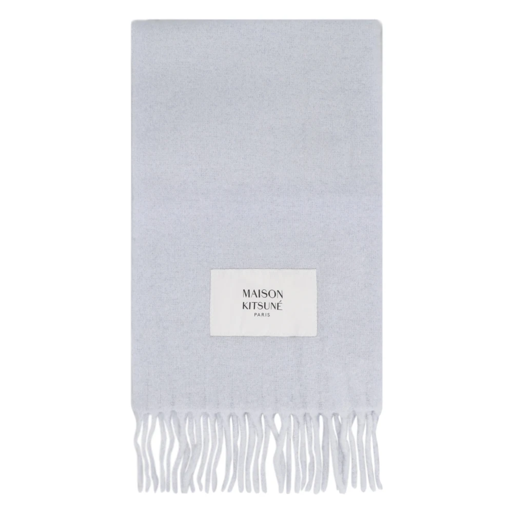 Maison Kitsuné Scarves Blue Heren