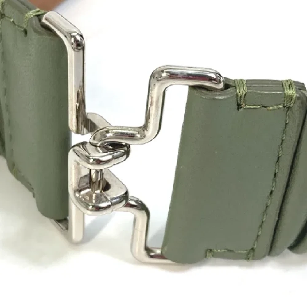 Fendi Vintage Pre-owned Leather belts Green Dames